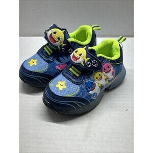 Baby Shark Toddler Light Up Tennis Shoes Sneaker Boys Girls Size 5